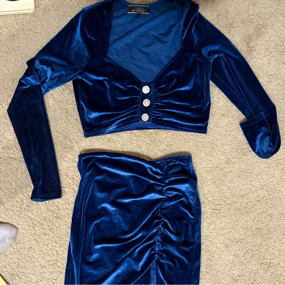 Blue Blush Two Piece Set